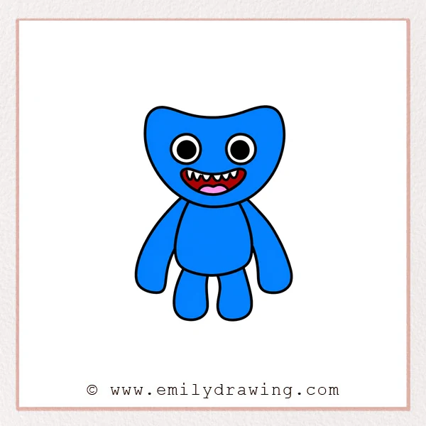 Preview of Huggy Wuggy drawing